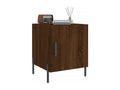 Tables de chevet 2pcs chêne marron 40x40x50 bois d'ingénierie GAXN36951