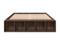 Cadre de lit chêne marron 135x190 cm bois d'ingénierie FKYF55776