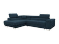Canapé d'angle Boisona 100 Bleu Fonction de couchage Boîte de literie 274cm PBCX57793