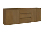 Armoire d'appoint Marron miel 180x36x65 cm Bois de pin massif GHLY49575