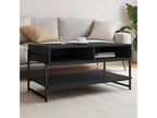 Table basse noire 90x50x45 cm bois d'ingénierie XSIS76898