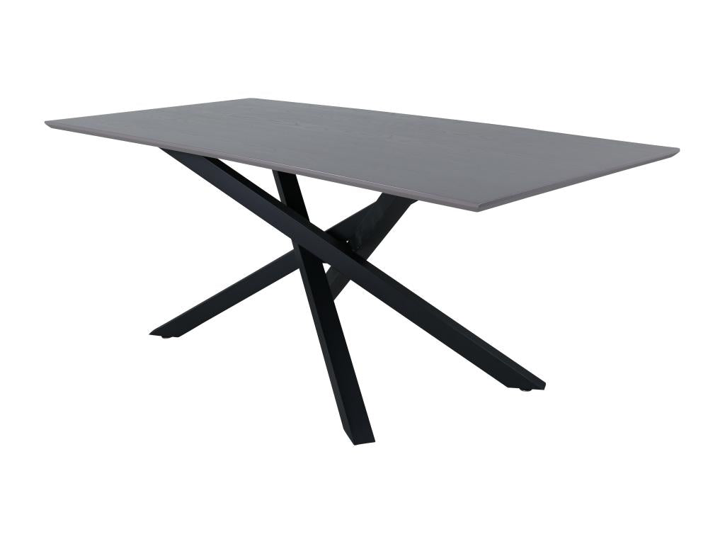 Table À Manger Boisona DT90 90x180x76 Noir ANSP93644
