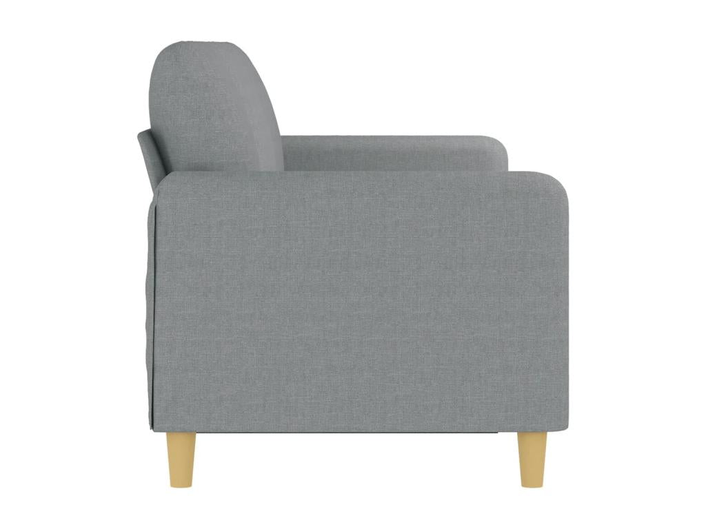 Canapé à 3 places Gris clair 180 cm Tissu LKQC42252