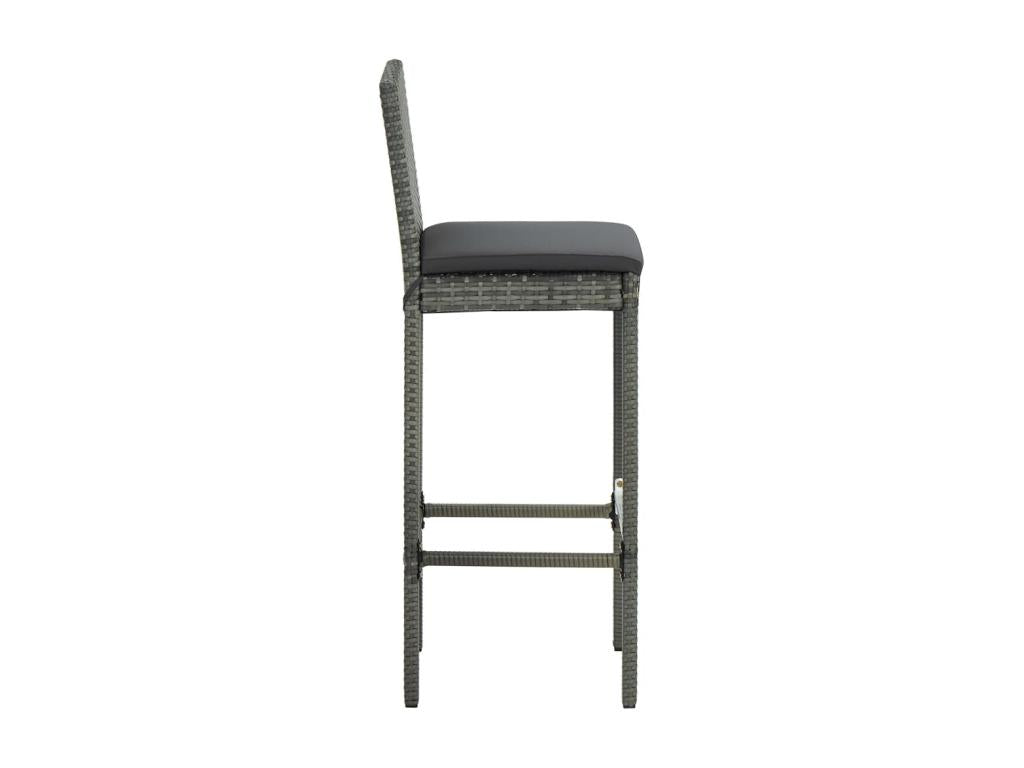 Ensemble de bar de jardin avec coussins 9 pcs Gris 2 CSBP03082