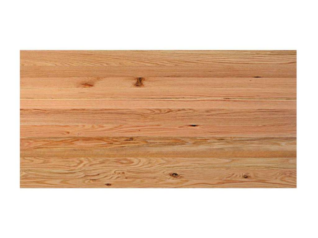 Table à manger marron clair bois de chêne massif rectangulaire QCMZ72494