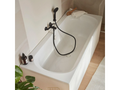 Pack baignoire droite 170x75 Boisona pare bain noir mat vidage UMKQ50898