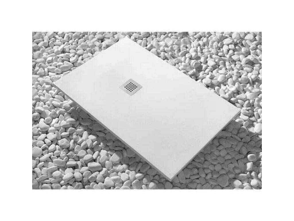 Receveur De Douche 92x115 Ligne Boisona Extra Fin Marmoresina Blanc Avec Drain Gratuit PKFC77142