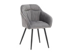Chaises de salle à manger en velours gris-2pièces d44cm×h85cm WMBO93572