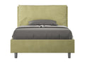 Lit 1 place et demi avec sommier rembourré 120x190 microfibre vert Boisona Large HRGS74834