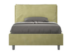 Lit 1 place et demi avec sommier rembourré 120x190 microfibre vert Boisona Large HRGS74834