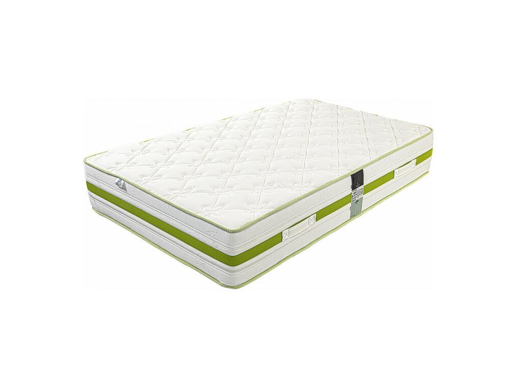 Ensemble Matelas Boisona 30 cm mousses haute densité ferme face été/hiver sommier gris ep20cm 90x190cm CSFC11886