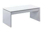 Table basse Boisona Table basse avec plateau relevable Table basse de salon 102x50h43/54 cm Blanc brillant DXVW18221