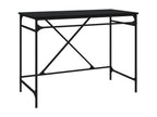Bureau noir 100x50x75 cm bois d'ingénierie et fer INNA05373