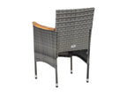 Mobilier à dîner de jardin 11 pièces Résine tressée Gris YCSY83854