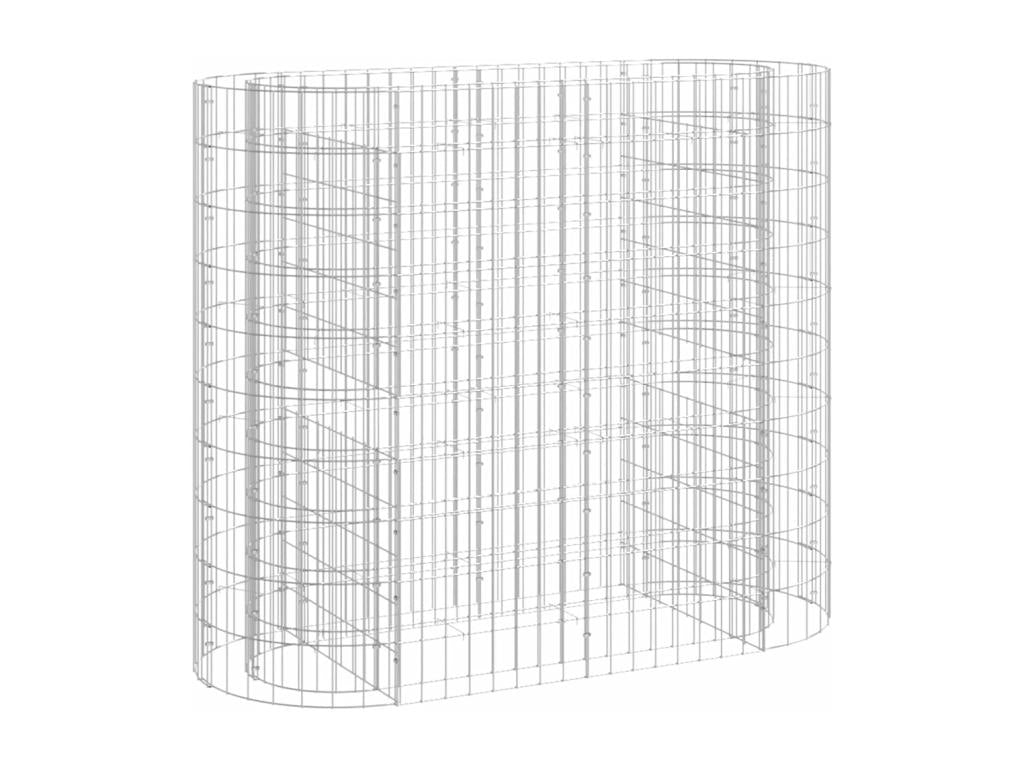 Lit surélevé à gabion Fer renforcé 120x50x100 cm VOUL92177