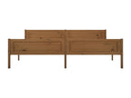 Cadre de lit Bois de pin massif Marron miel 200x200 cm UCOT42594