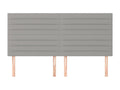 Têtes de lit 4 pcs Gris clair 100x5x78/88 cm Tissu YSKW62047
