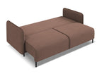 Canapé 3 places convertible en tissu texturé - rose poudré - Boisona EAWC45544