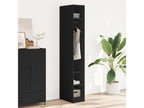 Garde-robe noir 30x50x200 cm bois d'ingénierie OQBY57770