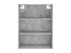 Buffet haut Gris béton 69,5x34x180 cm Bois d'ingénierie XJOD60340