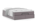 Cadre de lit Boisona avec matelas gris 140x200 cm similicuir WYIU89833