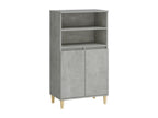 Buffet haut Gris béton 60x36x110 cm Bois d'ingénierie GDJO86329