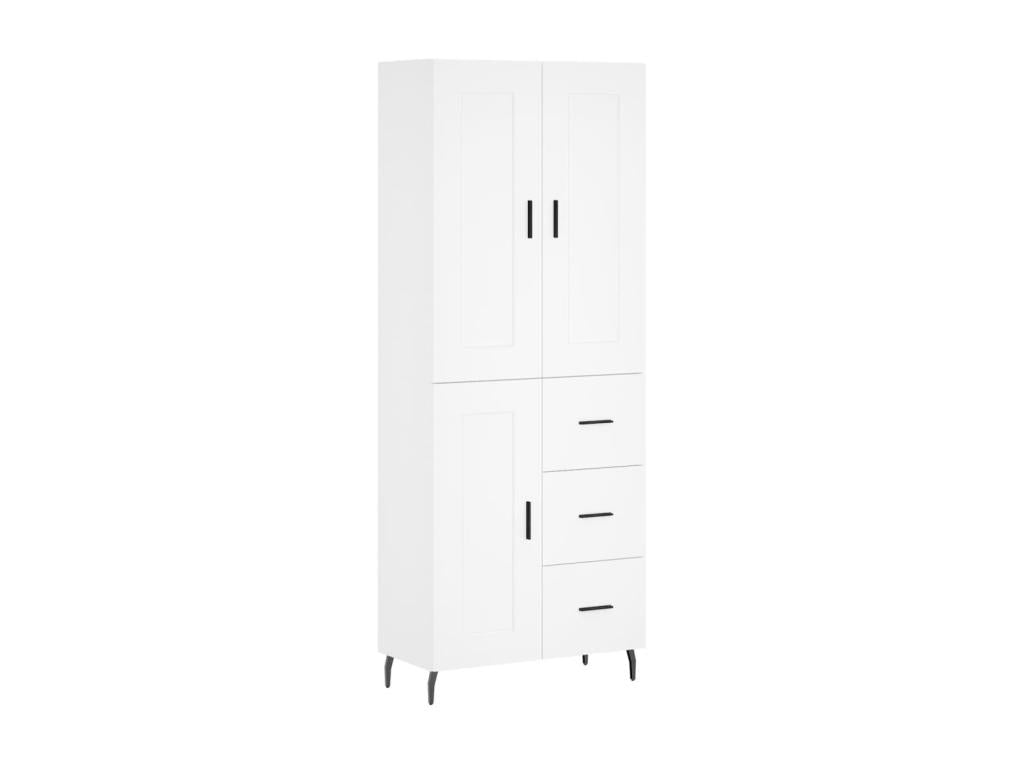 Buffet haut Blanc 69,5x34x180 cm Bois d'ingénierie EPHR26758