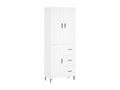 Buffet haut Blanc 69,5x34x180 cm Bois d'ingénierie EPHR26758