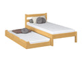 Lit gigogne en bois N01 Pin Naturel 120x200 EENB28231