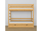 Lit superposé en bois - avec tiroir N03 Pin Naturel 120x200 RPVC40402