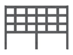 Tête de lit Gris 145,5x4x100 cm Bois massif de pin WWXX31294
