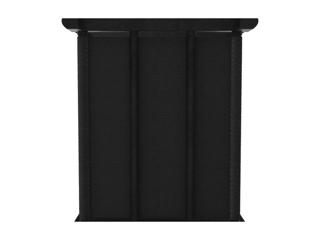 Étagère en tissu noir, 69 x 30 x 72,5 cm