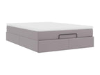 Cadre de lit Boisona avec matelas gris 140x200 cm similicuir WYIU89833