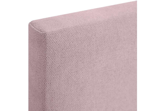 Boisona Tête de lit en tissu Boisona lisse 95x105cm avec pieds Lits 90 - Saumon FDHK32451