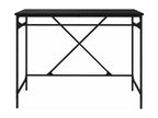 Bureau noir 100x50x75 cm bois d'ingénierie et fer INNA05373