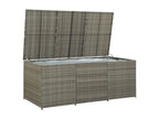 Coffre boîte meuble de résine grise 180x90x75 cm 02 0013119 BKAM27224