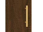 Buffet haut chêne marron 69,5x31x115 cm bois d'ingénierie AQRR78587