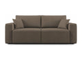 Boisona Canapé avec assise extractible en tissu imperméable T02 180 cm marrone JJYY23187