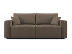 Boisona Canapé avec assise extractible en tissu imperméable T02 180 cm marrone JJYY23187