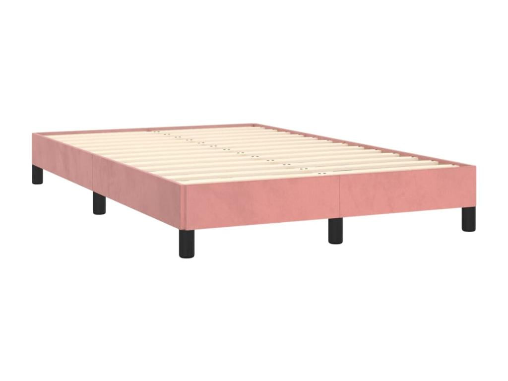 Cadre de lit rose 120x190 velours IWFW39005