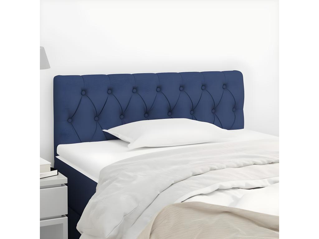 Tête de lit Bleu 100x7x78/88 cm Tissu JBES32397