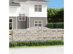 Paniers à gabions arqués 7 pièces 400x30x120/140 cm Fer galvanisé WDSU61166