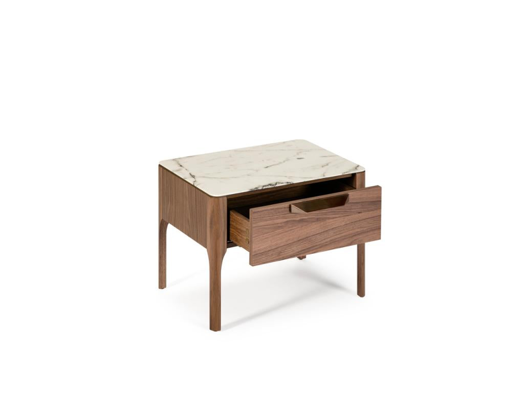 Table de chevet en noyer 7038 Boisona CMQR82118
