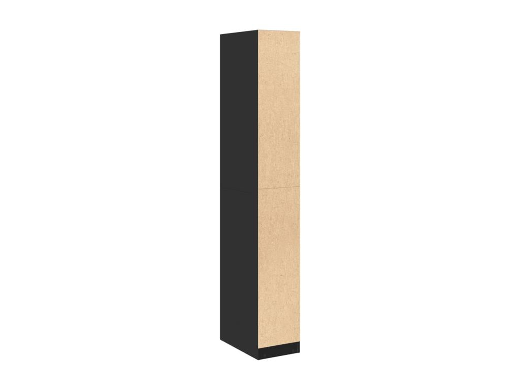 Garde-robe noir 30x50x200 cm bois d'ingénierie OQBY57770