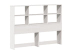 Lit bibliothèque sans matelas blanc 150x200 cm bois pin massif OIEA95522