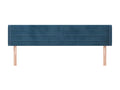 Tête de lit avec oreilles Bleu foncé 183x16x78/88 cm Velours XGMU84940