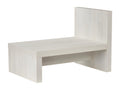 Table de chevet asymétrique décor bois cerisier blanc - Boisona 4358 EATD33493