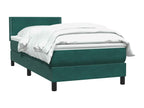 Sommier à Boisona de lit et matelas vert foncé 80x210 cm velours TTJF06138