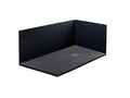 Receveur de Douche 65x170 cm Boisona Extra Slim Noir En Résine Synthétique et Poudre de Marbre Avec Vidange Libre BKYF67092