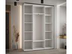 ARMOIRE Boisona 8 À PORTES COULISSANTES 235.2/180/45 3 portes Blanc/Blanc/Noir WLHJ22026